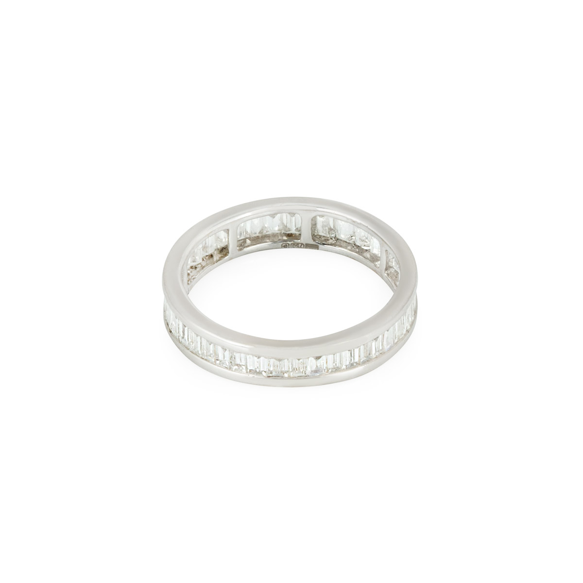 White Gold Baguette Cut Diamond Full Eternity Ring 1.00ct